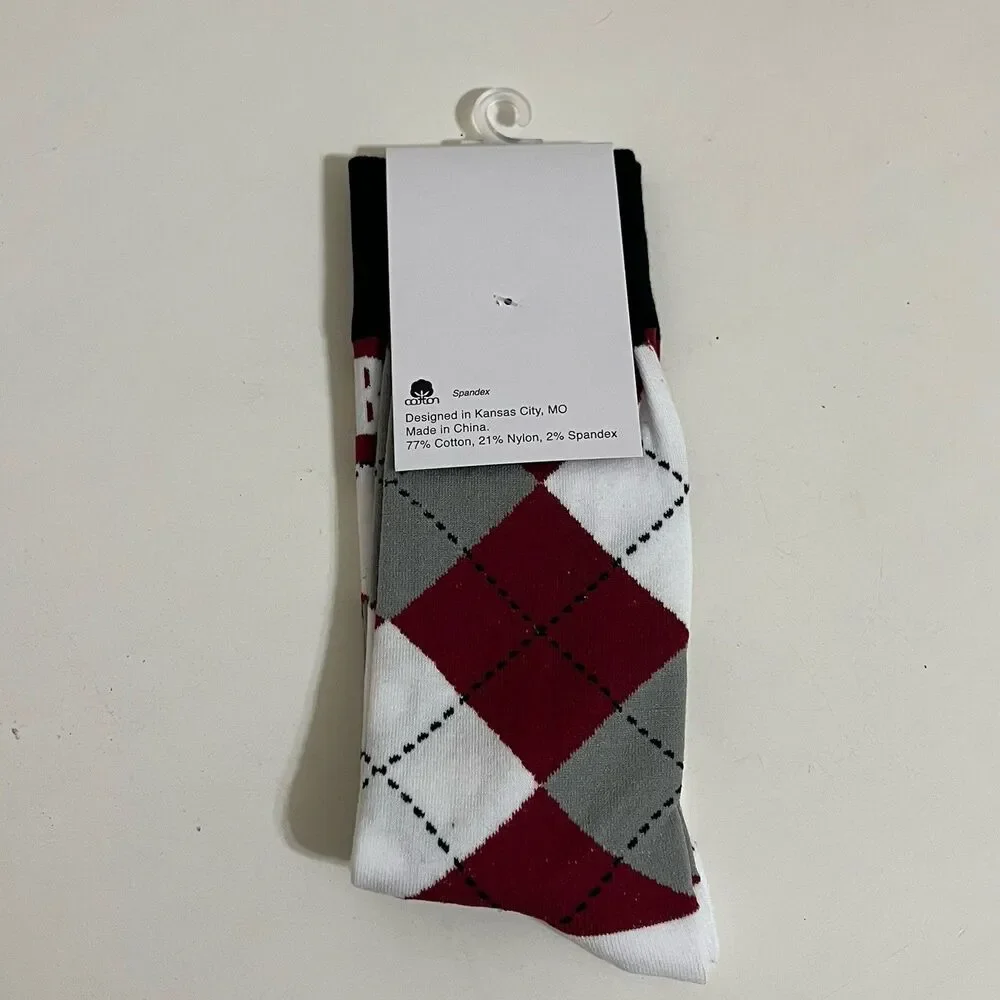 The University of Chicago Booth School of Business Argyle Dress Socks NWT